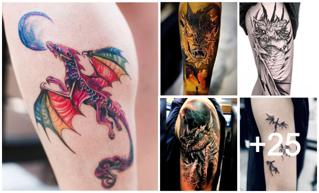 Fabulosos Tatuajes de Dragones realistas
