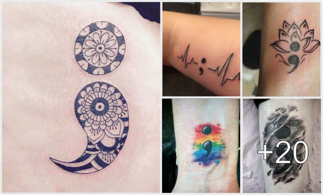 Los mejores tatuajes de punto y coma