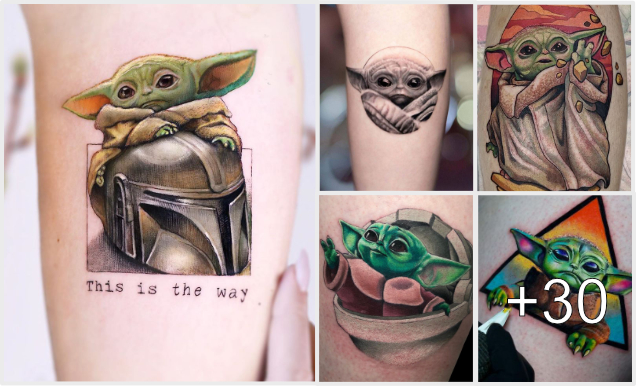 30 Ideas de tatuajes de Baby Yoda 30 Ideas de tatuajes de Baby Yoda