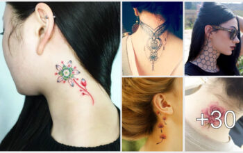 lindos tatuajes en cuello para mujeres