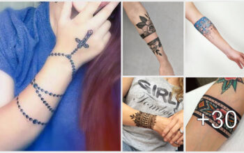 Lindos tatuajes estilo brazalete para mujeres